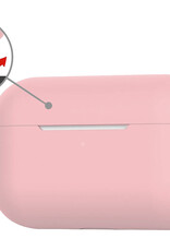 Nomfy Hoesje Geschikt voor Airpods Pro Hoesje Siliconen Case Hoes - Hoesje Geschikt voor Apple Airpods Pro Case - Lichtroze