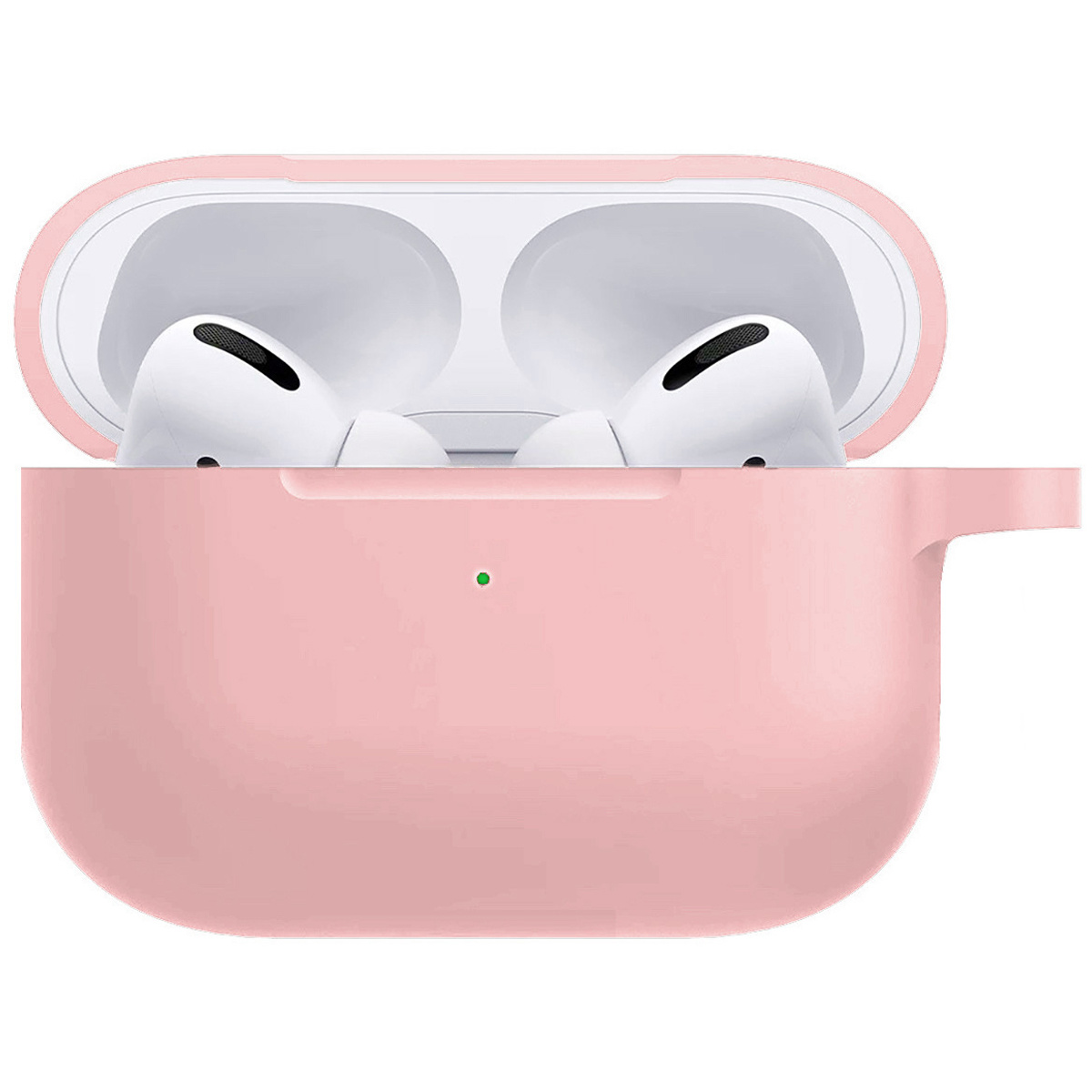 Nomfy Hoesje Geschikt voor Airpods Pro Hoesje Siliconen Case Hoes - Hoesje Geschikt voor Apple Airpods Pro Case - Lichtroze
