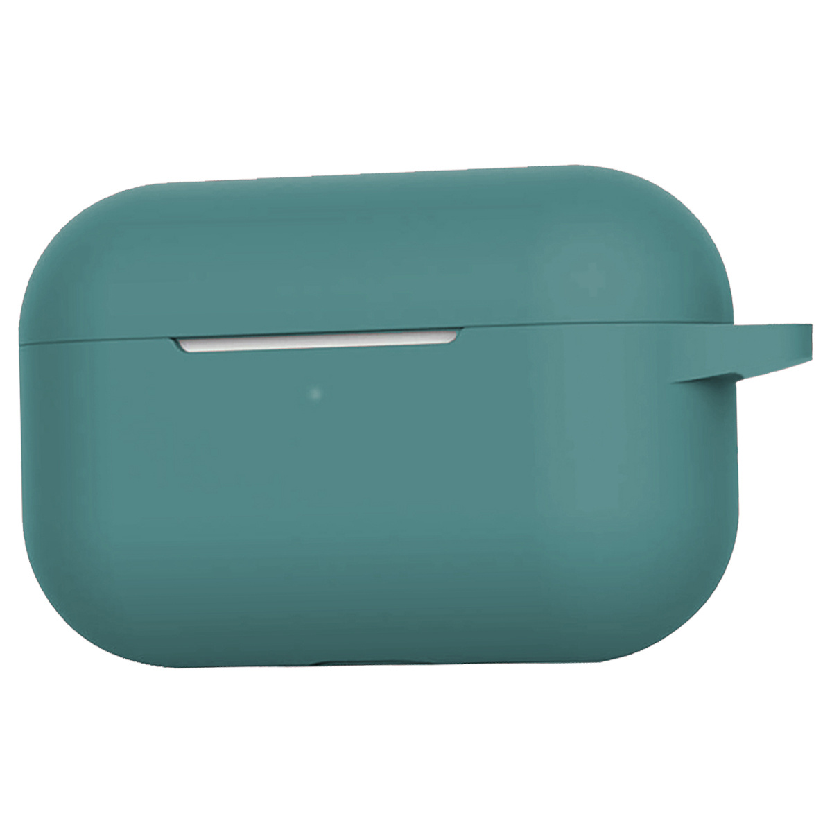 NoXx Hoes Geschikt voor Airpods Pro Hoesje Cover Silicone Case Hoes - Midnight Green - 2x