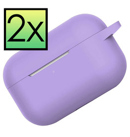 NoXx NoXx AirPods Pro Hoesje - Lila - 2 PACK