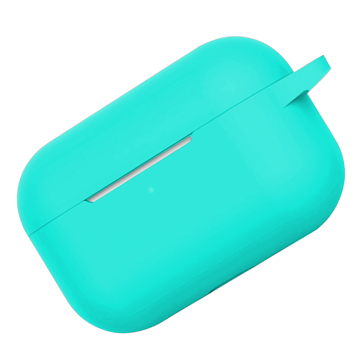 NoXx Hoes Geschikt voor Airpods Pro Hoesje Cover Silicone Case Hoes - Mintgroen