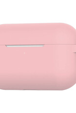 NoXx Hoes Geschikt voor Airpods Pro Hoesje Cover Silicone Case Hoes - Lichtroze