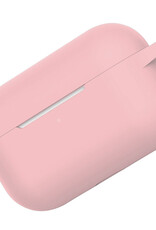 NoXx Hoes Geschikt voor Apple AirPods Pro Hoesje Case Siliconen Cover - Lichtroze