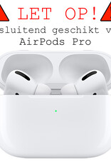 BASEY. Case Geschikt voor Airpods Pro Hoesje Siliconen Hoes Cover - Hoes Geschikt voor Apple Airpods Pro Case Siliconen - Zwart - 2 Stuks