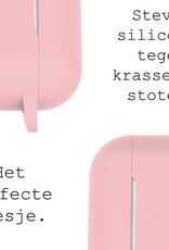 BASEY. Case Geschikt voor Airpods Pro Hoesje Siliconen Hoes Cover - Hoes Geschikt voor Apple Airpods Pro Case Siliconen - Lichtroze - 2 Stuks