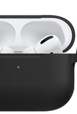 BASEY. Case Geschikt voor Airpods Pro Hoesje Siliconen Hoes Cover - Hoes Geschikt voor Apple Airpods Pro Case Siliconen - Zwart