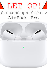 BASEY. Case Geschikt voor Airpods Pro Hoesje Siliconen Hoes Cover - Hoes Geschikt voor Apple Airpods Pro Case Siliconen - Zwart