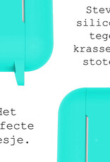 BASEY. Case Geschikt voor Airpods Pro Hoesje Siliconen Hoes Cover - Hoes Geschikt voor Apple Airpods Pro Case Siliconen - Mintgroen