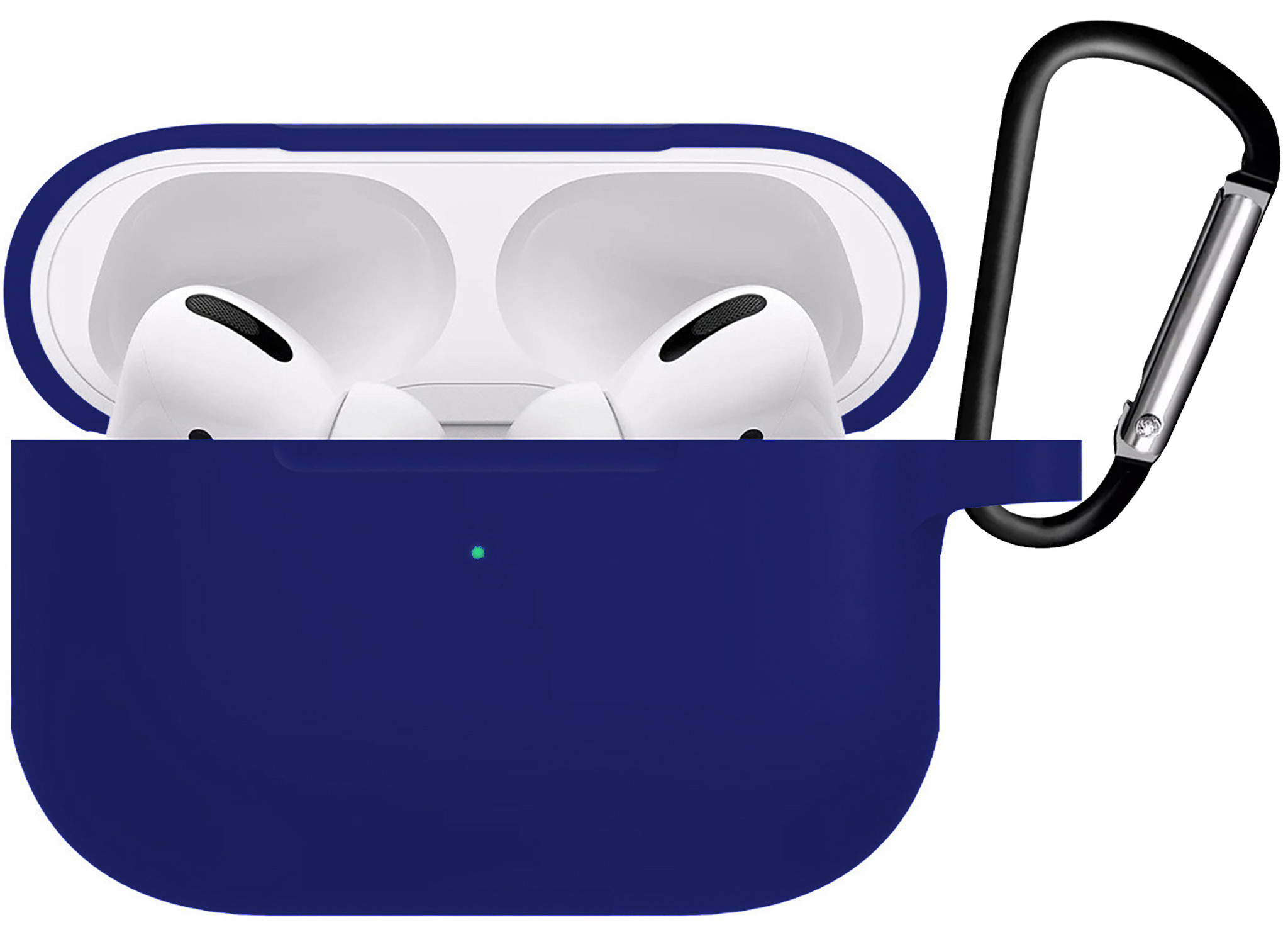 BASEY. Case Geschikt voor Airpods Pro Hoesje Siliconen Hoes Cover - Hoes Geschikt voor Apple Airpods Pro Case Siliconen - Grijsblauw