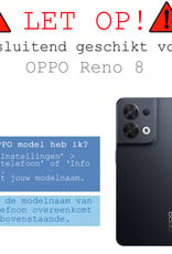Oppo Reno8 Hoesje Shock Proof Case Transparant Hoes - Oppo Reno8 Hoes Cover Shockproof Transparant