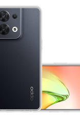 NoXx Hoes Geschikt voor OPPO Reno 8 Hoesje Cover Siliconen Back Case Hoes - Transparant