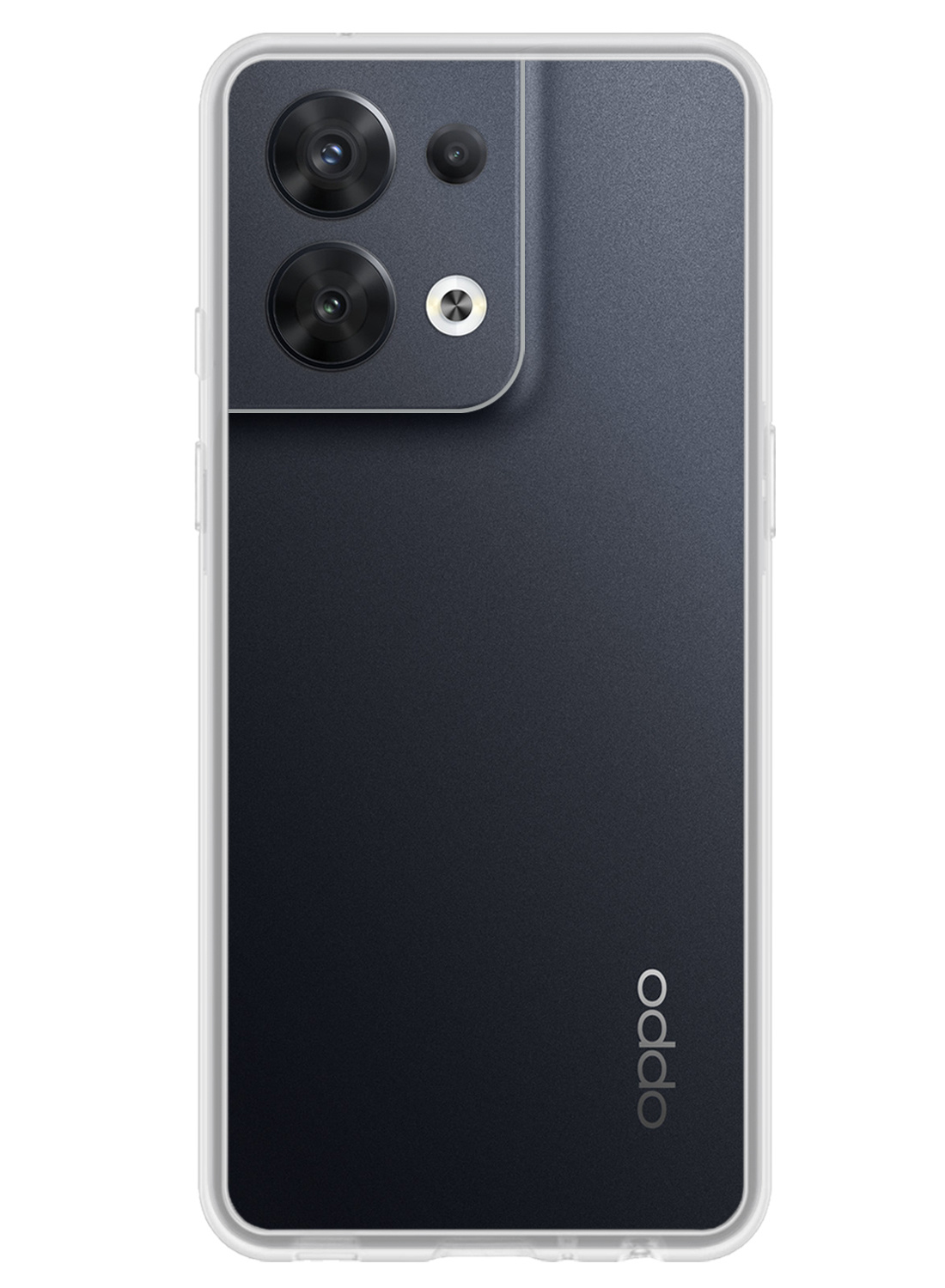 NoXx Oppo Reno8 Hoesje Back Cover Siliconen Case Hoes - Transparant