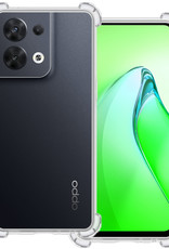 BASEY. Hoes Geschikt voor OPPO Reno 8 Pro Hoesje Shock Proof Case Hoes Siliconen - Hoesje Geschikt voor OPPO Reno 8 Pro Hoes Cover Shockproof - Transparant