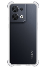 Nomfy Hoesje Geschikt voor OPPO Reno 8 Pro Hoesje Shock Proof Cover Case Shockproof - Hoes Geschikt voor OPPO Reno 8 Pro Hoes Siliconen Back Case - Transparant