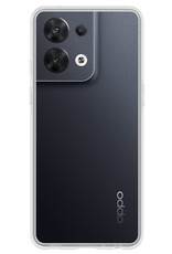 Nomfy Hoesje Geschikt voor OPPO Reno 8 Pro Hoesje Siliconen Cover Case - Hoes Geschikt voor OPPO Reno 8 Pro Hoes Back Case - Transparant