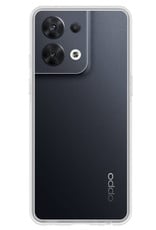 NoXx Hoes Geschikt voor OPPO Reno 8 Pro Hoesje Cover Siliconen Back Case Hoes - Transparant