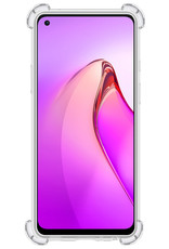 Nomfy Hoesje Geschikt voor OPPO Reno 8 Pro Hoesje Shock Proof Cover Case Shockproof Met 2x Screenprotector - Hoes Geschikt voor OPPO Reno 8 Pro Hoes Siliconen Back Case - Transparant