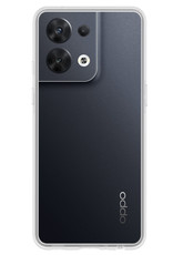 NoXx Hoes Geschikt voor OPPO Reno 8 Pro Hoesje Cover Siliconen Back Case Hoes Met Screenprotector - Transparant