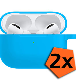 Nomfy Nomfy AirPods Pro Hoesje - Lichtblauw - 2 PACK