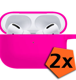Nomfy Nomfy AirPods Pro Hoesje - Donkerroze - 2 PACK