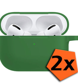 Nomfy Nomfy AirPods Pro Hoesje - Donkergroen - 2 PACK