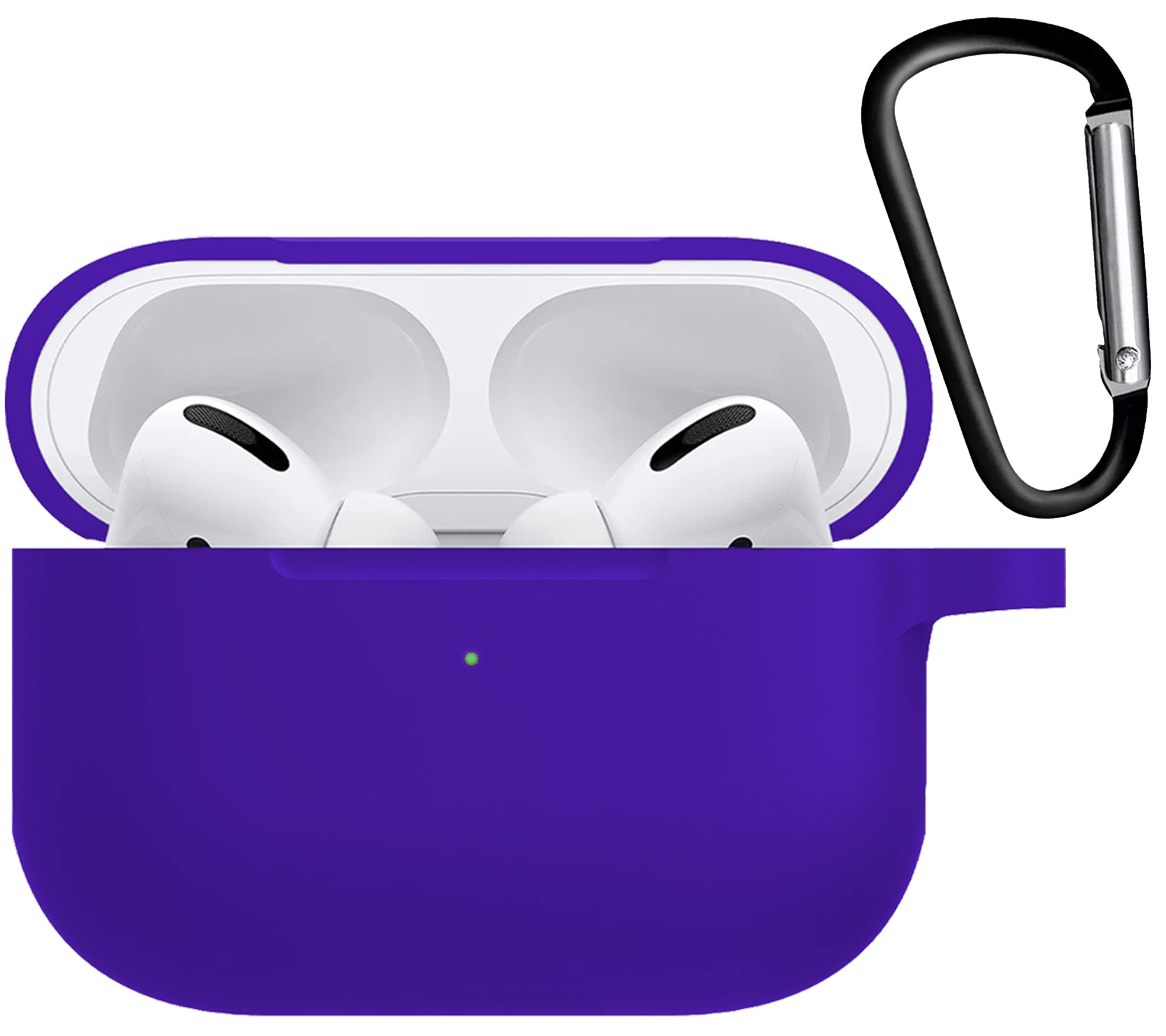 Nomfy Hoesje Geschikt voor Airpods Pro Hoesje Siliconen Case Hoes - Hoesje Geschikt voor Apple Airpods Pro Case - Donkerblauw - 2 PACK