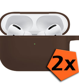 Nomfy Nomfy AirPods Pro Hoesje - Bruin - 2 PACK