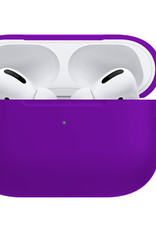 Nomfy Hoesje Geschikt voor Airpods Pro Hoesje Siliconen Case Hoes - Hoesje Geschikt voor Apple Airpods Pro Case - Paars