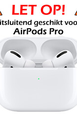 Nomfy Hoesje Geschikt voor Airpods Pro Hoesje Siliconen Case Hoes - Hoesje Geschikt voor Apple Airpods Pro Case - Oranje