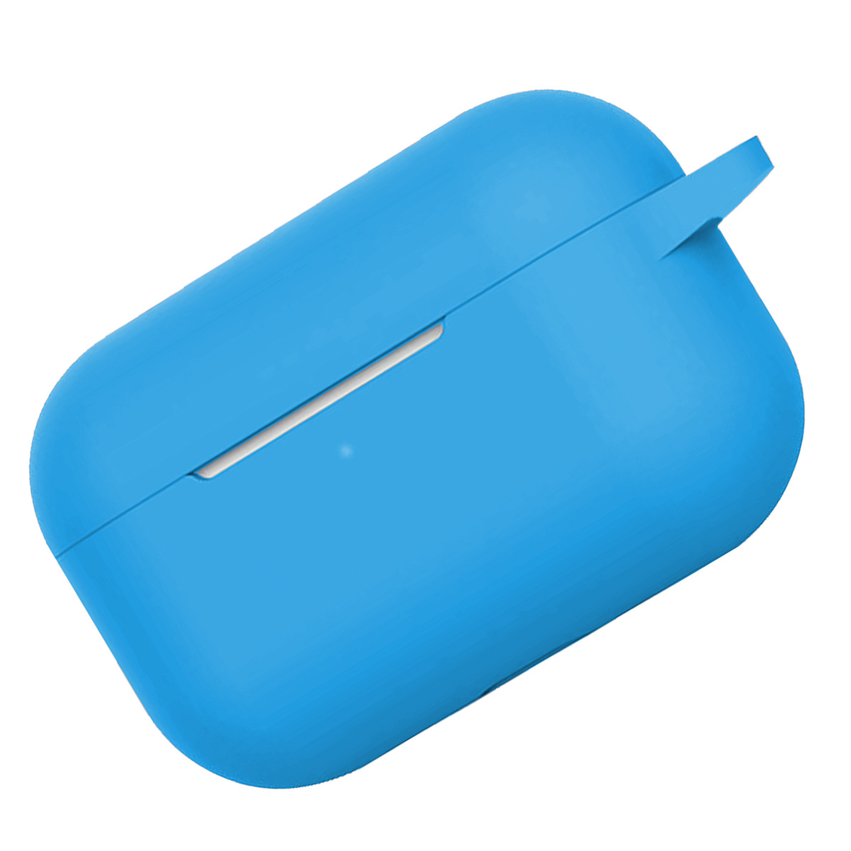 Nomfy Hoesje Geschikt voor Airpods Pro Hoesje Siliconen Case Hoes - Hoesje Geschikt voor Apple Airpods Pro Case - Lichtblauw