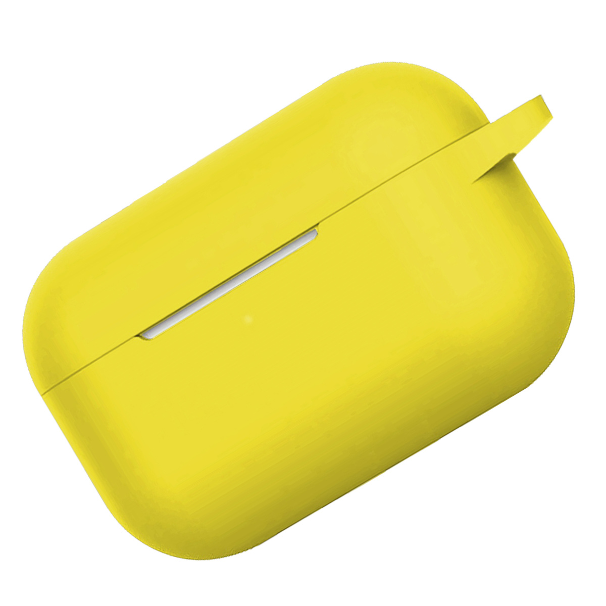 Nomfy Hoesje Geschikt voor Airpods Pro Hoesje Siliconen Case Hoes - Hoesje Geschikt voor Apple Airpods Pro Case - Geel