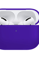 Nomfy Hoesje Geschikt voor Airpods Pro Hoesje Siliconen Case Hoes - Hoesje Geschikt voor Apple Airpods Pro Case - Donkerblauw