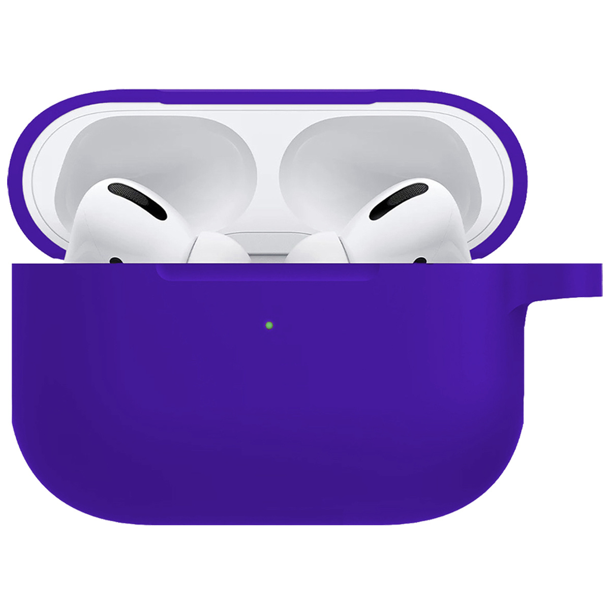 Nomfy Hoesje Geschikt voor Airpods Pro Hoesje Siliconen Case Hoes - Hoesje Geschikt voor Apple Airpods Pro Case - Donkerblauw