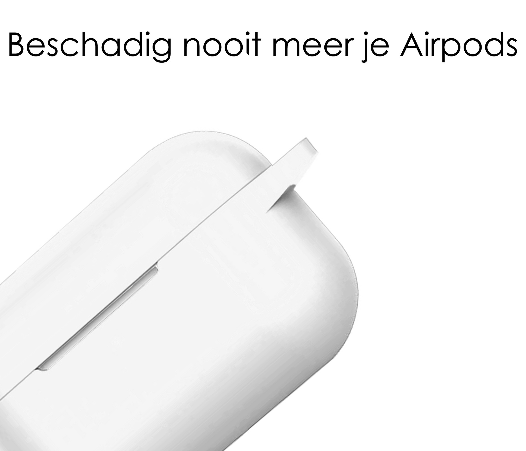 NoXx Hoes Geschikt voor Airpods Pro Hoesje Cover Silicone Case Hoes - Transparant - 2x