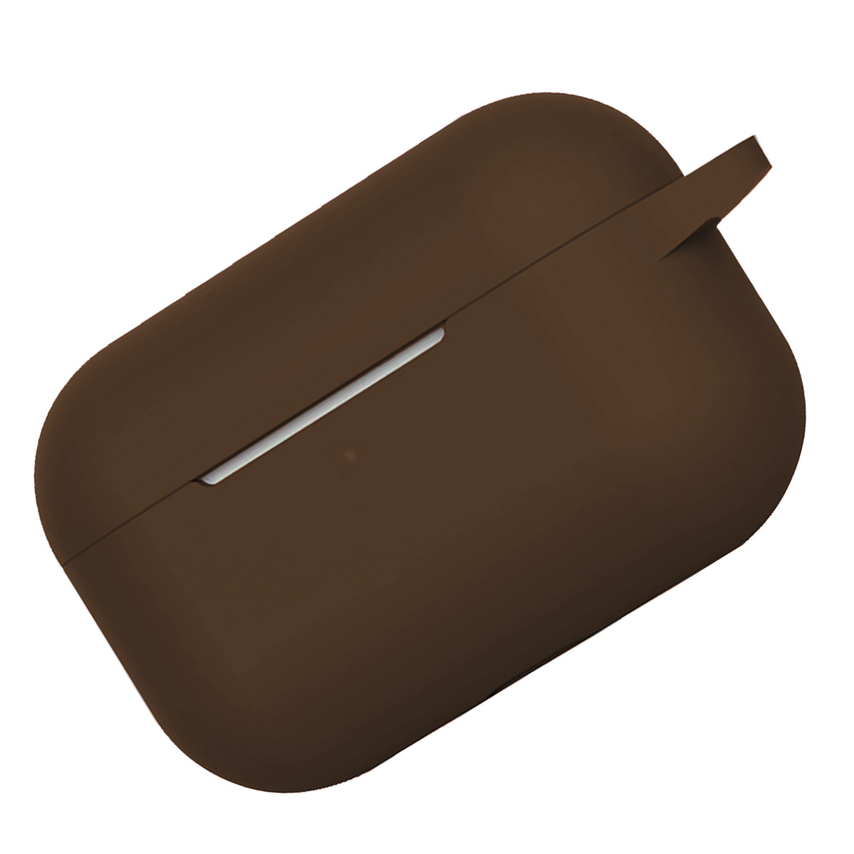 NoXx Hoes Geschikt voor Airpods Pro Hoesje Cover Silicone Case Hoes - Bruin