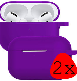 BASEY. BASEY. AirPods Pro Hoesje - Paars - 2 PACK