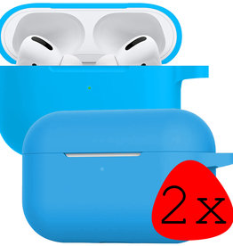 BASEY. BASEY. AirPods Pro Hoesje - Lichtblauw - 2 PACK