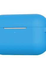 BASEY. Case Geschikt voor Airpods Pro Hoesje Siliconen Hoes Cover - Hoes Geschikt voor Apple Airpods Pro Case Siliconen - Lichtblauw - 2 Stuks