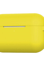BASEY. Case Geschikt voor Airpods Pro Hoesje Siliconen Hoes Cover - Hoes Geschikt voor Apple Airpods Pro Case Siliconen - Geel - 2 Stuks