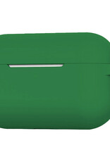 BASEY. Case Geschikt voor Airpods Pro Hoesje Siliconen Hoes Cover - Hoes Geschikt voor Apple Airpods Pro Case Siliconen - Donkergroen - 2 Stuks