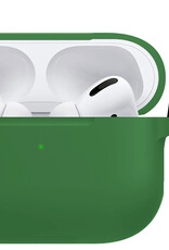 BASEY. Case Geschikt voor Airpods Pro Hoesje Siliconen Hoes Cover - Hoes Geschikt voor Apple Airpods Pro Case Siliconen - Donkergroen - 2 Stuks