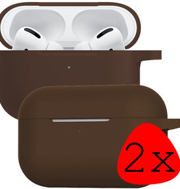 BASEY. BASEY. AirPods Pro Hoesje - Bruin - 2 PACK