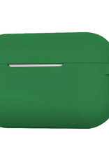 BASEY. Case Geschikt voor Airpods Pro Hoesje Siliconen Hoes Cover - Hoes Geschikt voor Apple Airpods Pro Case Siliconen - Donkergroen