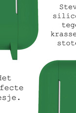 BASEY. Case Geschikt voor Airpods Pro Hoesje Siliconen Hoes Cover - Hoes Geschikt voor Apple Airpods Pro Case Siliconen - Donkergroen