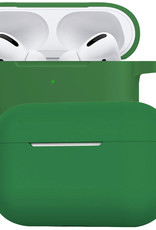 BASEY. Case Geschikt voor Airpods Pro Hoesje Siliconen Hoes Cover - Hoes Geschikt voor Apple Airpods Pro Case Siliconen - Donkergroen