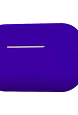 BASEY. Case Geschikt voor Airpods Pro Hoesje Siliconen Hoes Cover - Hoes Geschikt voor Apple Airpods Pro Case Siliconen - Donkerblauw