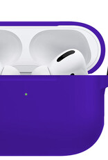 BASEY. Case Geschikt voor Airpods Pro Hoesje Siliconen Hoes Cover - Hoes Geschikt voor Apple Airpods Pro Case Siliconen - Donkerblauw