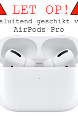 BASEY. Case Geschikt voor Airpods Pro Hoesje Siliconen Hoes Cover - Hoes Geschikt voor Apple Airpods Pro Case Siliconen - Bruin
