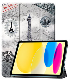 BASEY. iPad 10 2022 Hoesje - Eiffeltoren