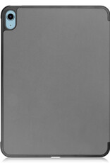 BASEY. Hoesje Geschikt voor iPad 2022 Hoes Case Tablet Hoesje Tri-fold - Hoes Geschikt voor iPad 10 Hoesje Hard Cover Bookcase Hoes - Grijs